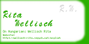 rita wellisch business card